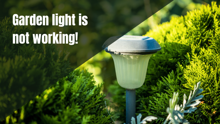 garden lights not working