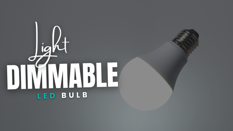 Dimmable LED light with adjustable brightness setting, illustrating the dimmable LED light meaning for home lighting