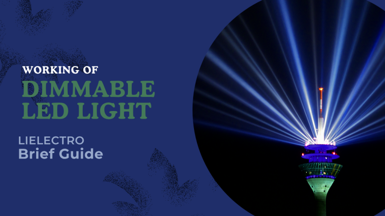 Illustration explaining how do dimmable LED lights work with a dimmer switch, LED driver, and lighting circuit