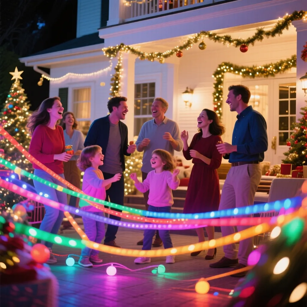 Christmas led lights decoration ideas 