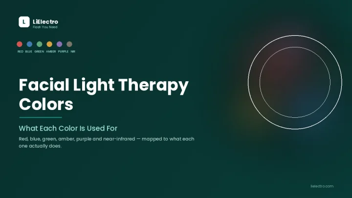 Facial light therapy colors