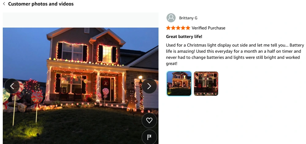 Koopower HG0903B fairy string lights garden customer feedback