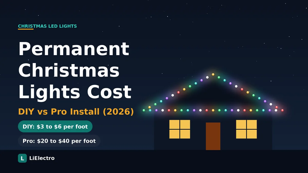 Permanent christmas lights cost diy vs professional